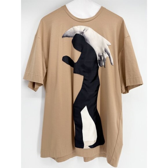 NUBU STUDIO - Women's TAN T-SHIRT Pop-Art O/S - Picture 1 of 6